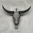 Buffalo Carved Floral - Skull,A/053