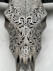 Buffalo Carved Floral - Skull,A/053