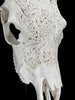 Fully carved cow skulls with Small Lotus Carving Skull,A/179