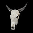 Fully carved cow skulls with Small Lotus Carving Skull,A/179