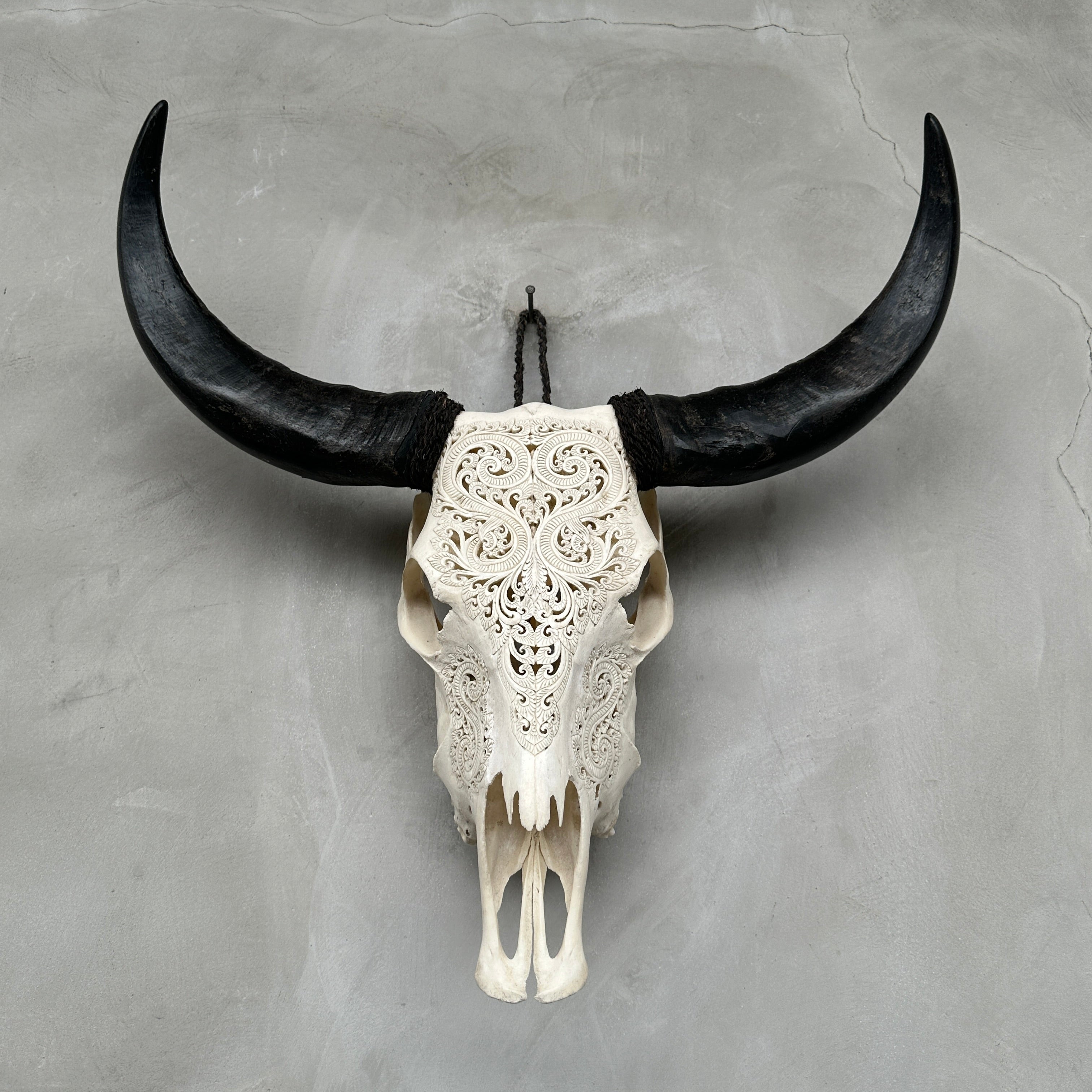 Buffalo Carved Badong - Skull,A/057