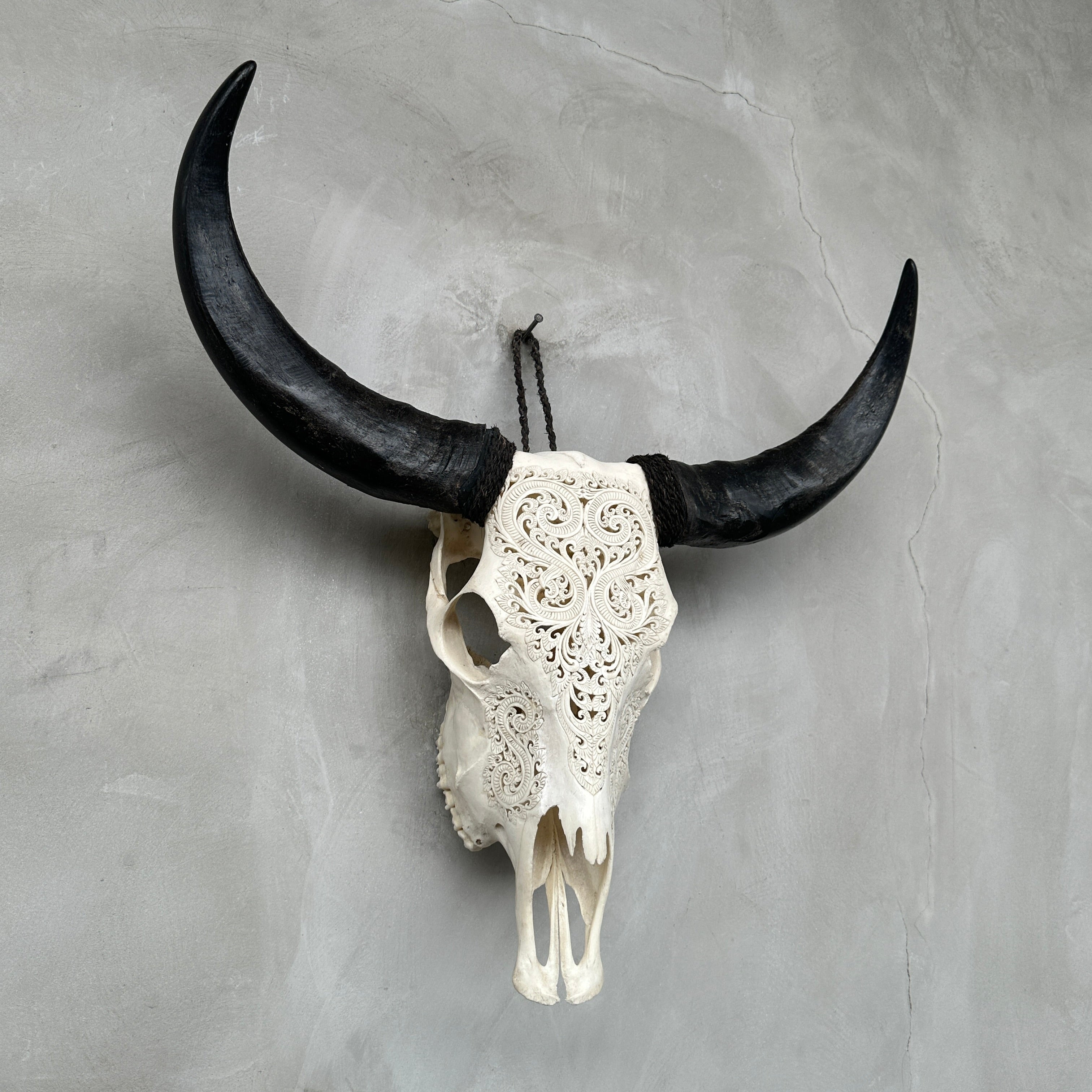 Buffalo Carved Badong - Skull,A/057