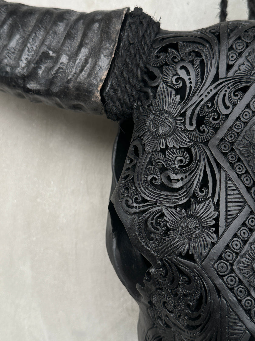 Buffalo Carved Ketupat - Skull,A/055