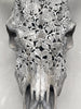 Carved Cow Skull Rose carving K2/037