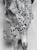 Carved Cow Skull Rose carving K2/037