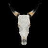 Carved Cow Skulls with Star Mandala Carving Skull,A/185