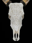 Carved Cow Skulls with Star Mandala Carving Skull,A/185