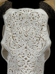 Carved Cow Skulls with Star Mandala Carving Skull,A/185