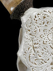 Carved Cow Skulls with Star Mandala Carving Skull,A/185