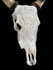 Carved Cow Skulls with Star Mandala Carving Skull,A/185
