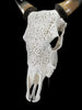 Carved Cow Skulls with Star Mandala Carving Skull,A/185