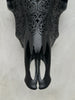 Cow & Horns Carved Big Lotus - Skull,A/040