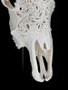 Carved Cow Skulls with Floral Carving Skull,A/186