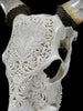 Carved Cow Skulls with Floral Carving Skull,A/186