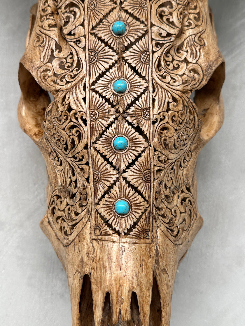 Cow Carved Ketupat - Skull,A/016