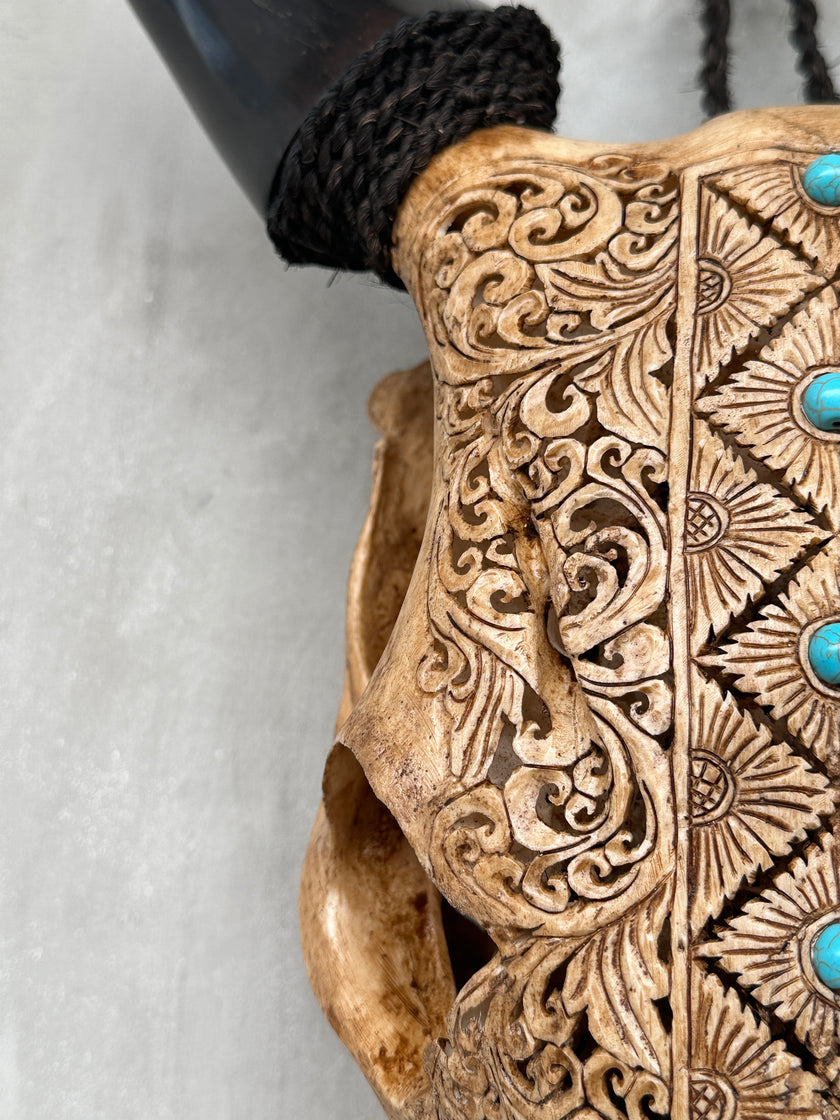 Cow Carved Ketupat - Skull,A/016