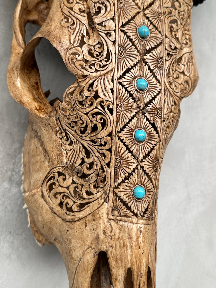 Cow Carved Ketupat - Skull,A/016