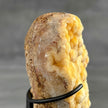 Stunning Heart Shape of Yellow Crystal Rock on a custom stand CH/592