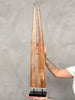 Pair of Natural Tusks on Stands – Organic Coastal Sculptures | Rustic Modern Home Accent | Sleek Earth-Inspired Display Pieces - Tusk,A/055