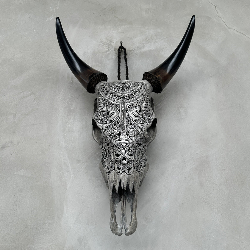 Cow Carved Badong - Skull,A/002