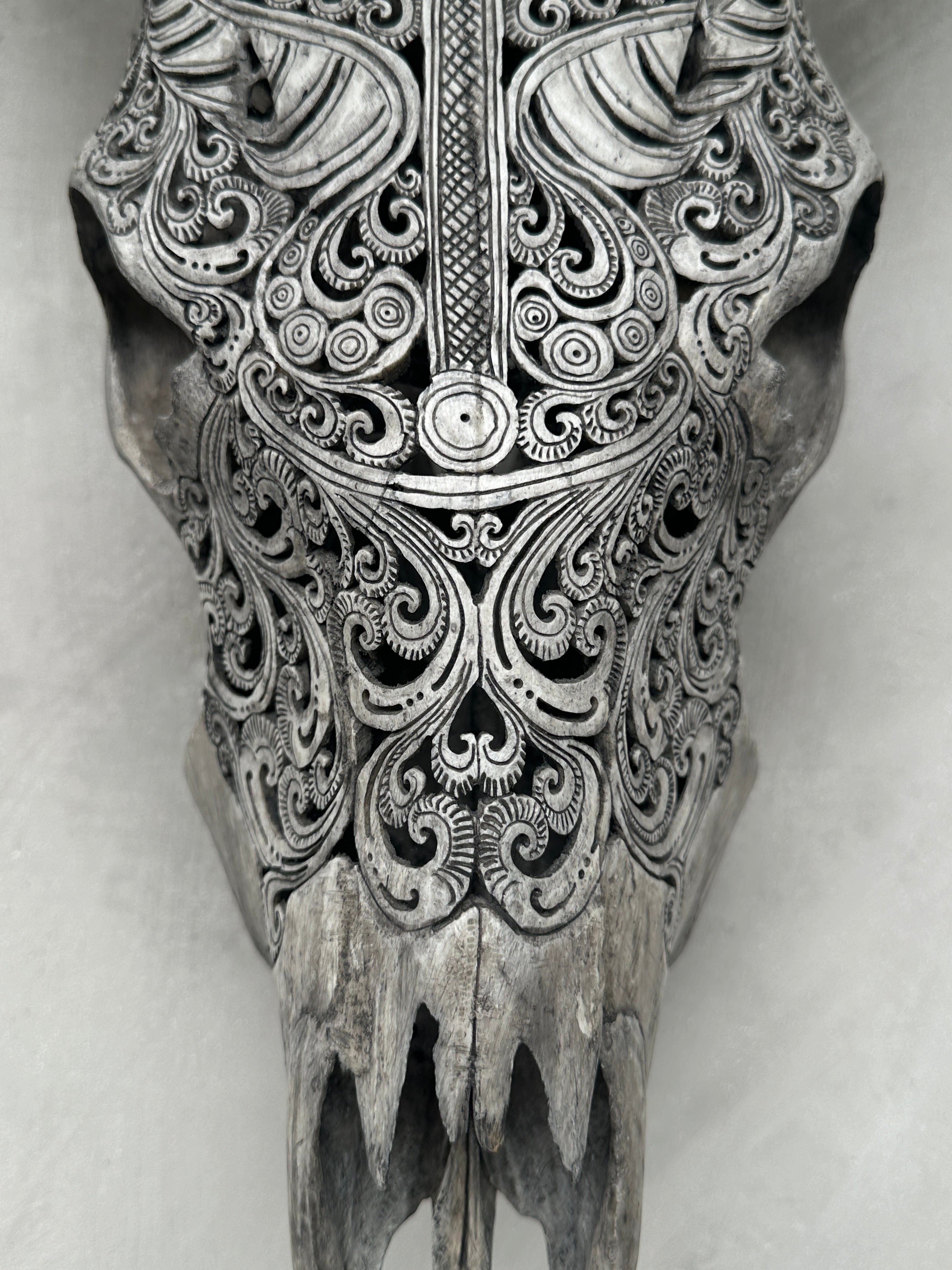 Cow Carved Badong - Skull,A/002