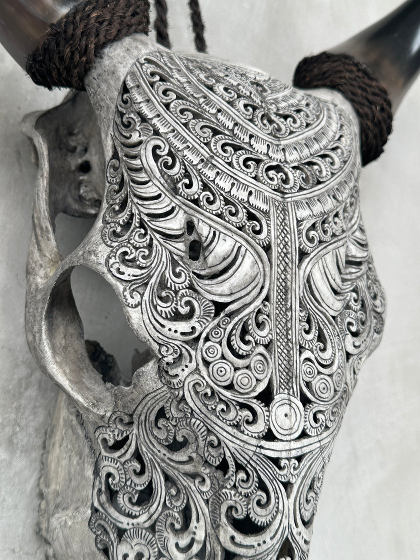 Cow Carved Badong - Skull,A/002
