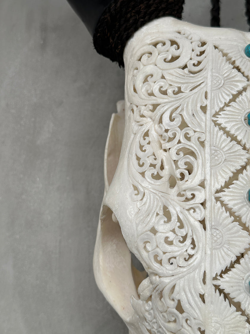 Cow Carved Ketupat - Skull,A/015