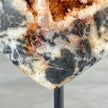 Wonderful Zebra Crystal Heart-Shaped on a custom stand 23/EX/541