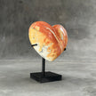 Stunning Maligano Jasper Heart Shaped on a custom stand PetW/127