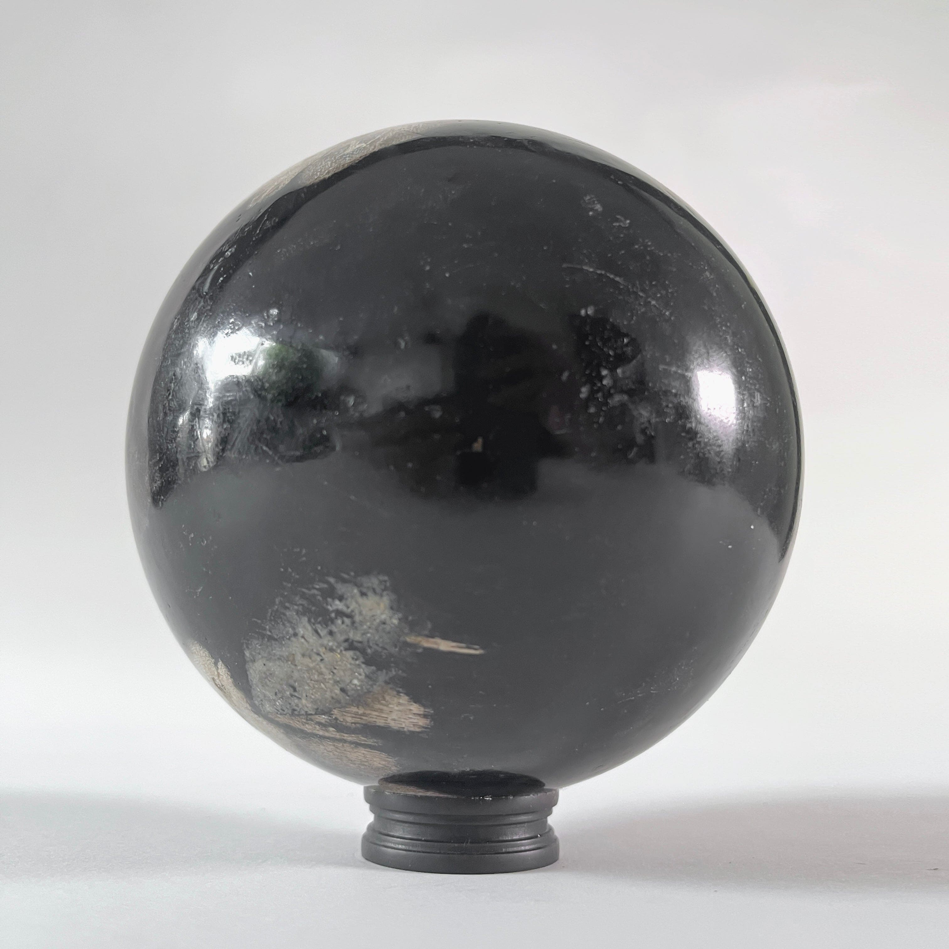 Wonderful Petrified wood Sphere on a custom stand SPHERES 065