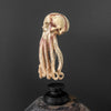 Tamarind Wood Skull with Carved Tentacles - 7E/110