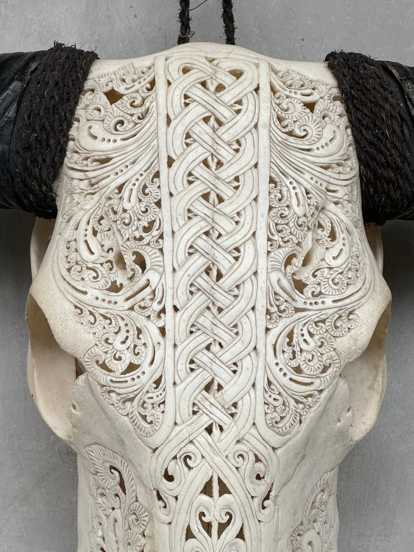 Buffalo Carved Infinity - Skull,A/056