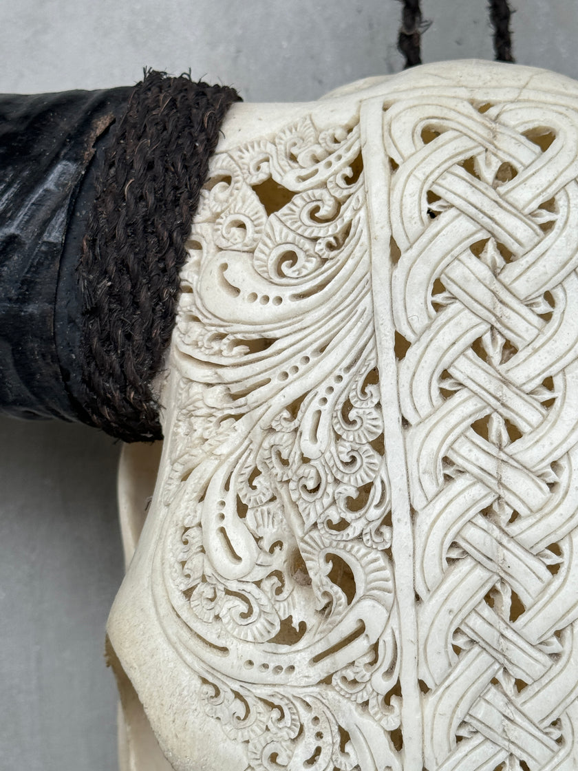 Buffalo Carved Infinity - Skull,A/056