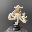 A Stunning Hand Carved Octopus With Horn on a Stand - 7M/109