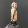 Tamarind Wood Skull with Carved Tentacles - 7J/110