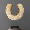 SN3 - Decorative Shell Necklace on custom stand - Shells and Natural Fibres - 22/EX/357