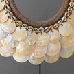 SN3 - Decorative Shell Necklace on custom stand - Shells and Natural Fibres - 22/EX/357