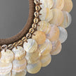 SN3 - Decorative Shell Necklace on custom stand - Shells and Natural Fibres - 22/EX/357