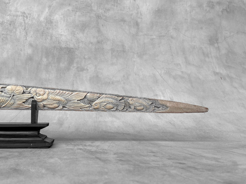 Carved Swordfish Koi carving Y1/023