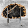 Beautiful Slice of Petrified Wood on stand - L5/168