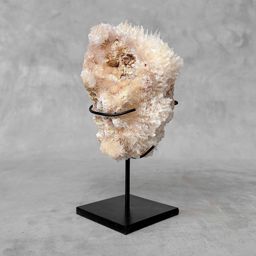 Beautiful Quartz Crystal cluster on a custom stand CC/512