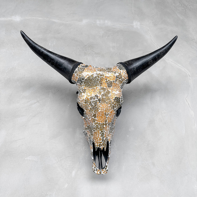 Glass Mosaic Skulls  carving X1/064