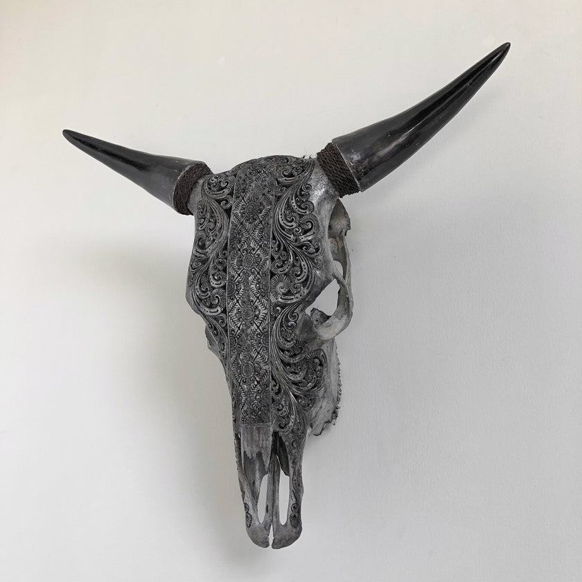 Real Carved Bull Skull 22/EX/446