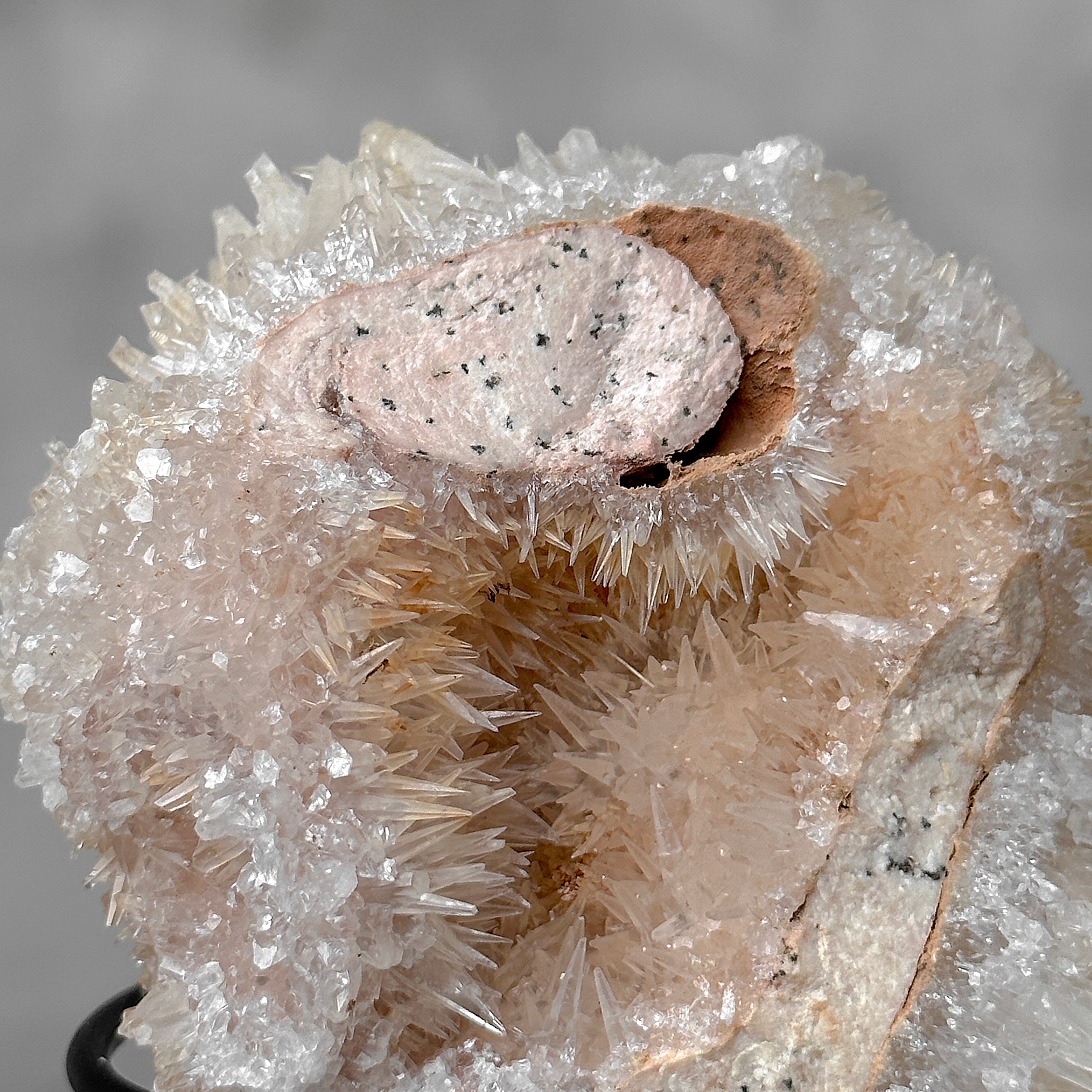 Beautiful Quartz Crystal cluster on a custom stand CC/524