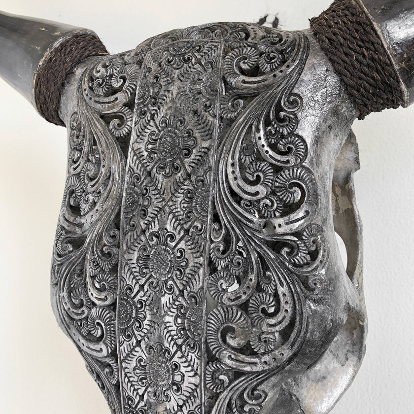 Real Carved Bull Skull 22/EX/446