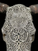 Bull Skull Carved Flower Mandala - Skull,A/154