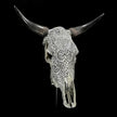 Bull Skull Carved Flower Mandala - Skull,A/154