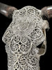 Bull Skull Carved Flower Mandala - Skull,A/154