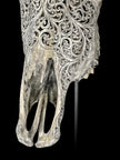 Bull Skull Carved Flower Mandala - Skull,A/154