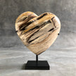 Wonderful Petrified Wood Heart-Shaped on a Custom Stand PetW/123